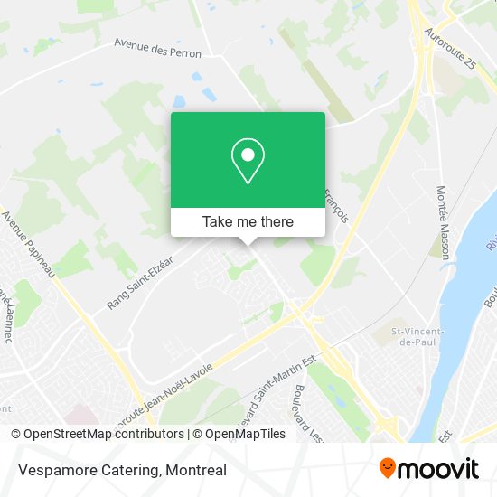 Vespamore Catering map
