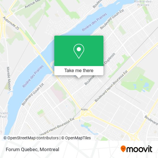 Forum Quebec map