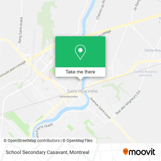 School Secondary Casavant map