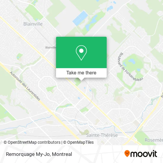 Remorquage My-Jo map