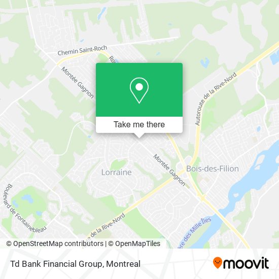 Td Bank Financial Group map