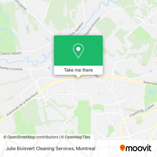 Julie Boisvert Cleaning Services map