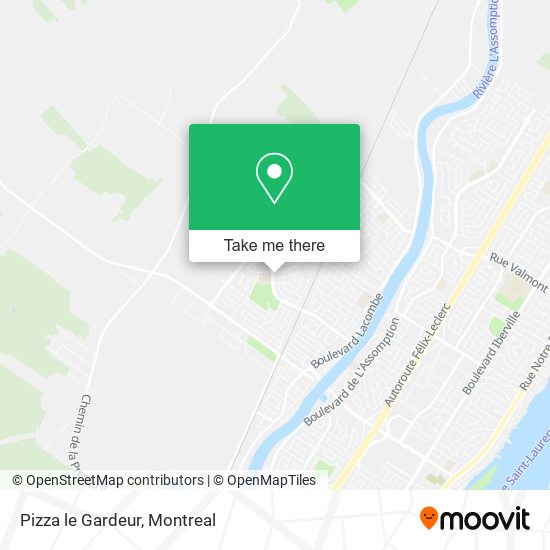 Pizza le Gardeur map