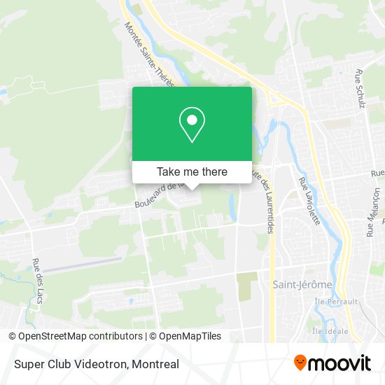 Super Club Videotron map