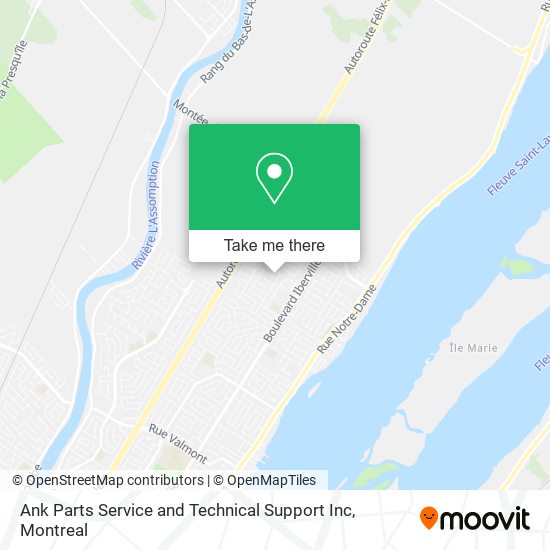 Ank Parts Service and Technical Support Inc map
