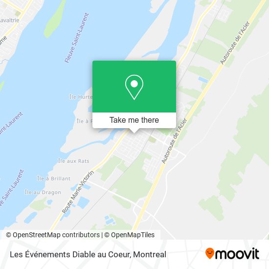 Les Événements Diable au Coeur map