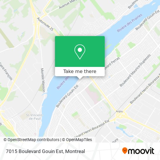 7015 Boulevard Gouin Est map