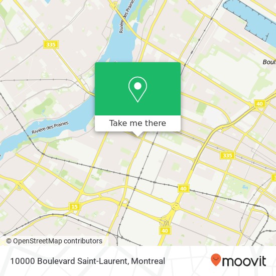 10000 Boulevard Saint-Laurent map