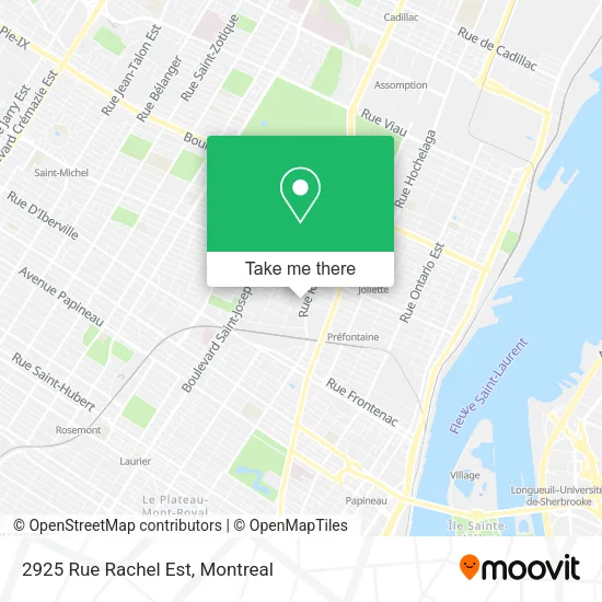 2925 Rue Rachel Est map