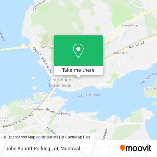 John Abbott Parking Lot map