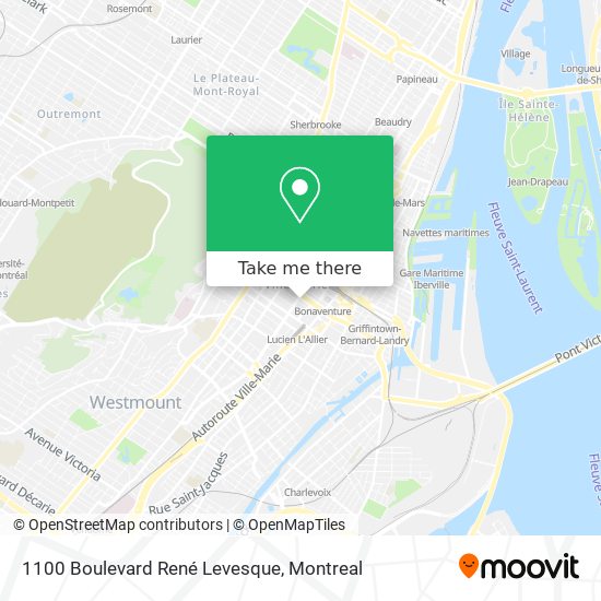 1100 Boulevard René Levesque map
