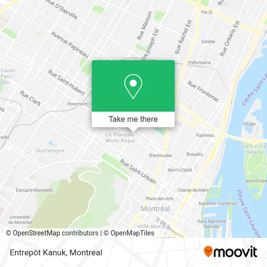 Entrepôt Kanuk map