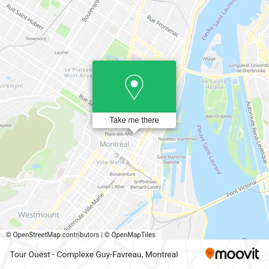 Tour Ouest - Complexe Guy-Favreau map