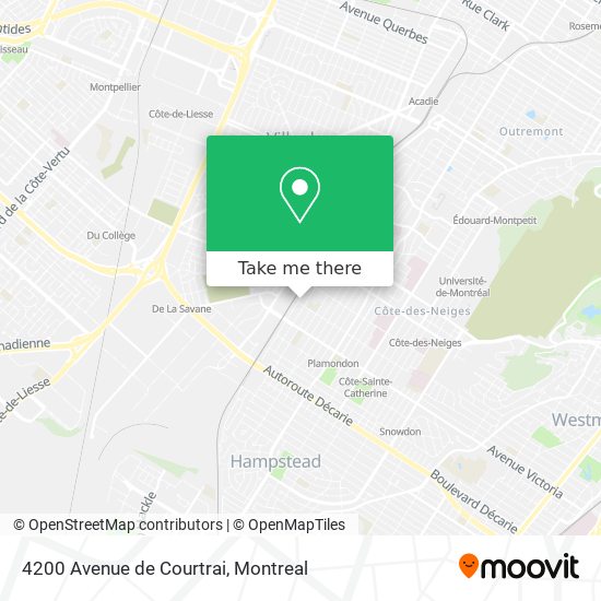 4200 Avenue de Courtrai map