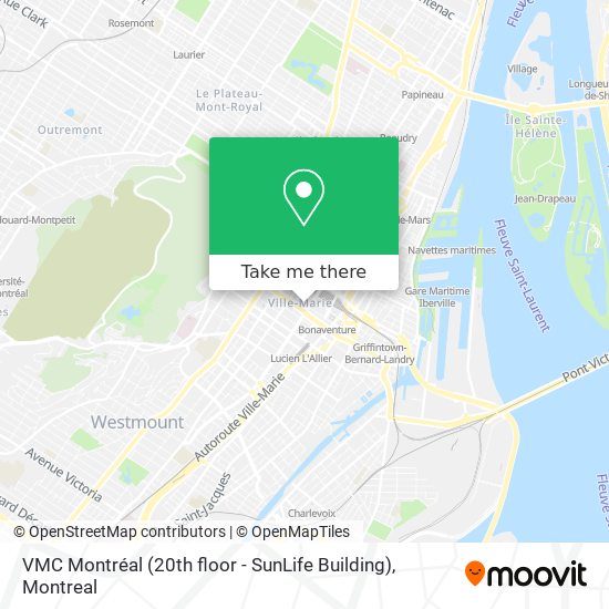 VMC Montréal (20th floor - SunLife Building) map