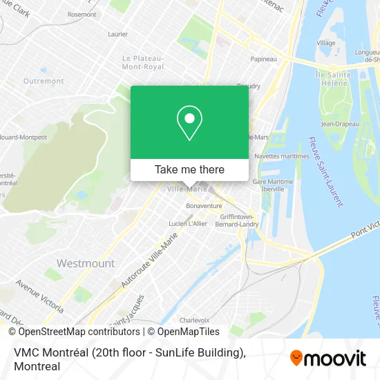VMC Montréal (20th floor - SunLife Building) map