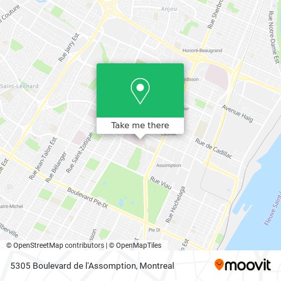 5305 Boulevard de l'Assomption map