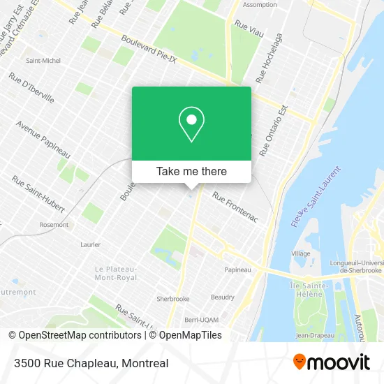 3500 Rue Chapleau map