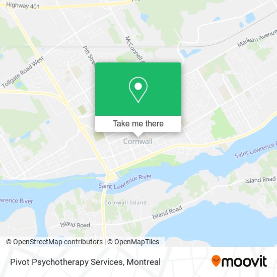 Pivot Psychotherapy Services map