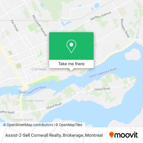 Assist-2-Sell Cornwall Realty, Brokerage map