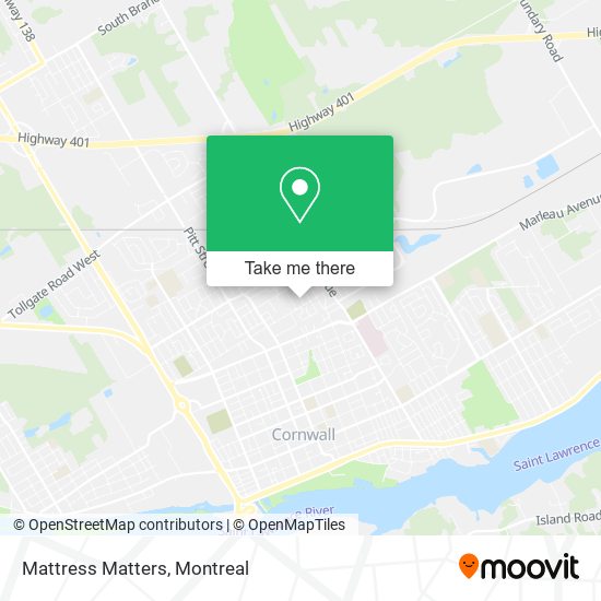 Mattress Matters map