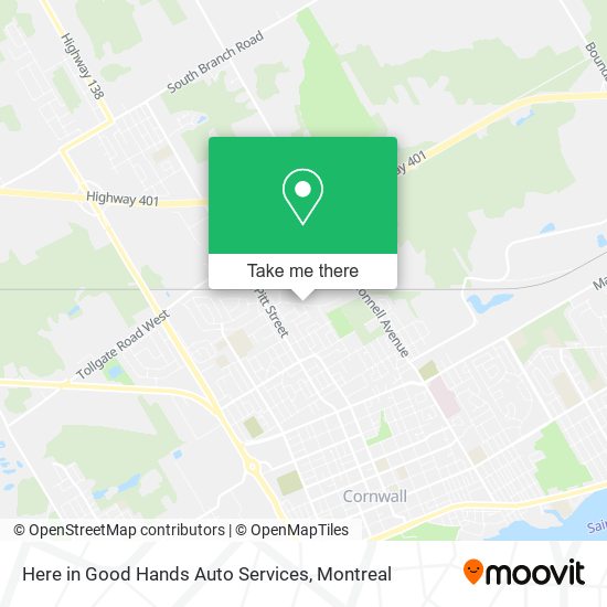 Here in Good Hands Auto Services map