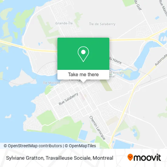 Sylviane Gratton, Travailleuse Sociale map