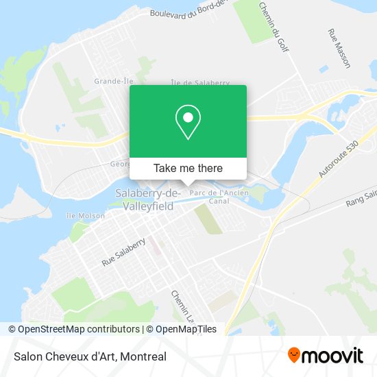Salon Cheveux d'Art map