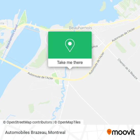 Automobiles Brazeau map