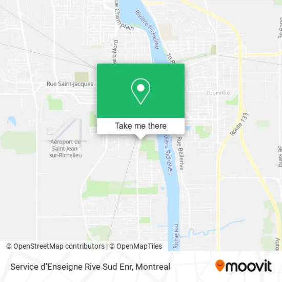 Service d'Enseigne Rive Sud Enr map