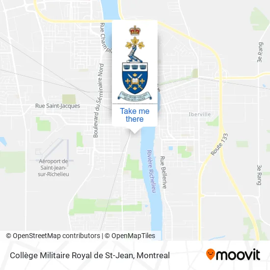 Collège Militaire Royal de St-Jean map