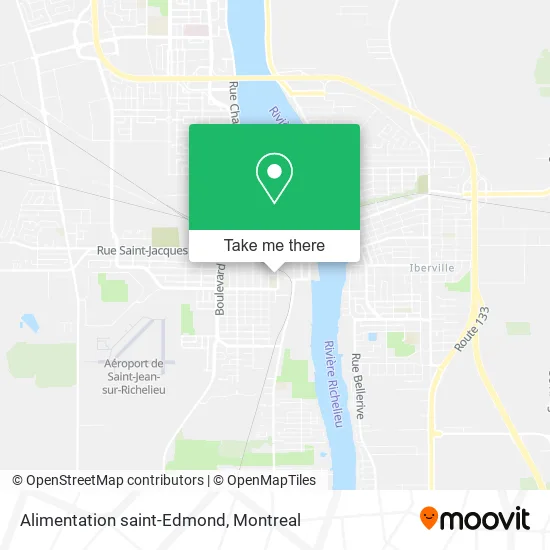 Alimentation saint-Edmond map