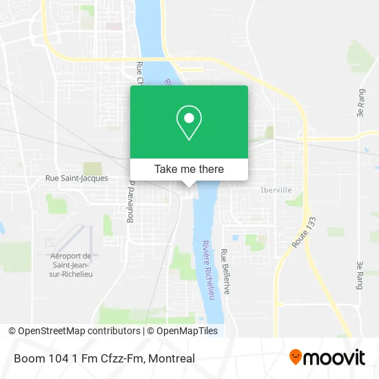 Boom 104 1 Fm Cfzz-Fm map