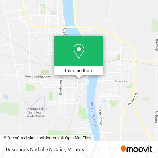 Desmarais Nathalie Notaire map