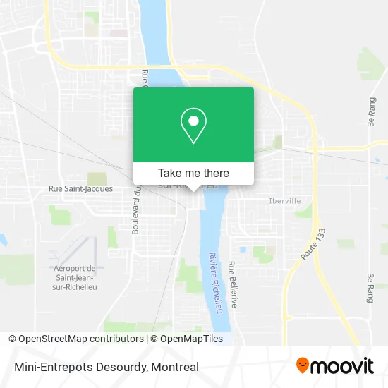 Mini-Entrepots Desourdy map