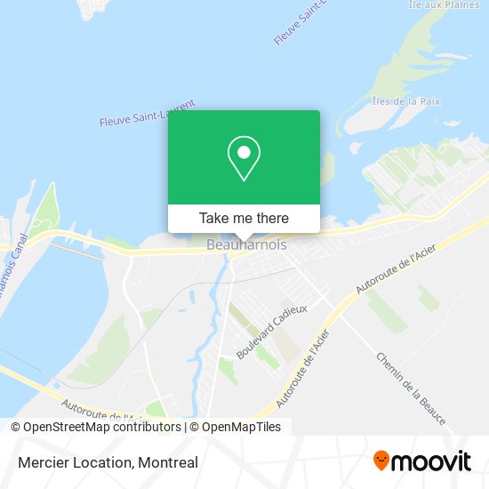 Mercier Location map