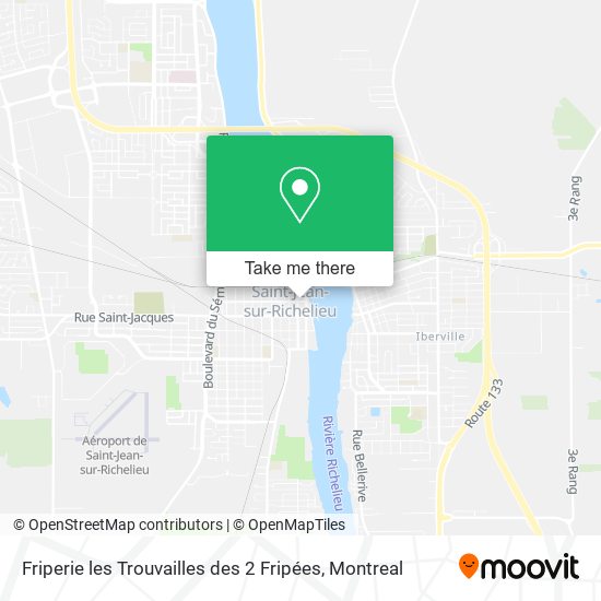 Friperie les Trouvailles des 2 Fripées map