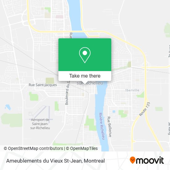 Ameublements du Vieux St-Jean map