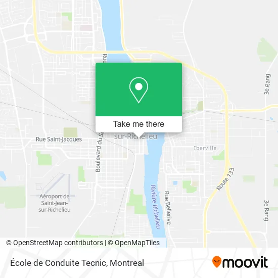 École de Conduite Tecnic map