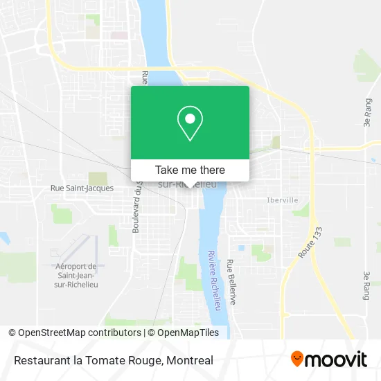 Restaurant la Tomate Rouge map