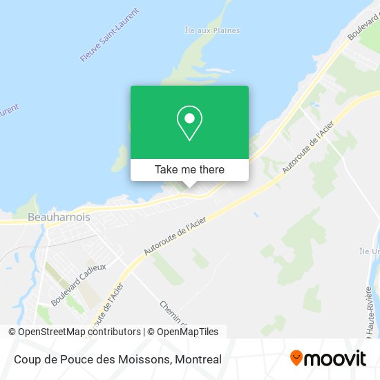 Coup de Pouce des Moissons map