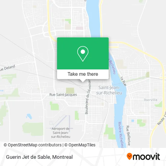 Guerin Jet de Sable map