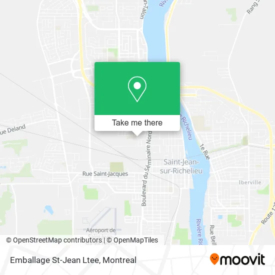 Emballage St-Jean Ltee map
