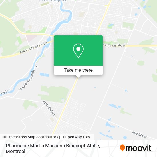 Pharmacie Martin Manseau Bioscript Affilié map