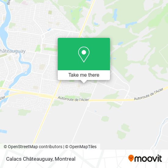 Calacs Châteauguay map