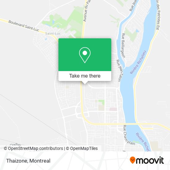Thaizone map