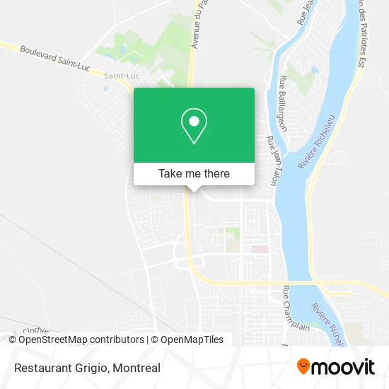 Restaurant Grigio map