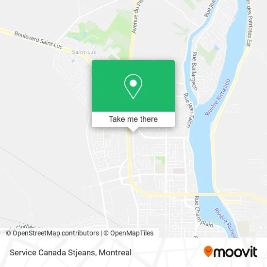 Service Canada Stjeans map