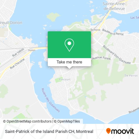 Saint-Patrick of the Island Parish CH map