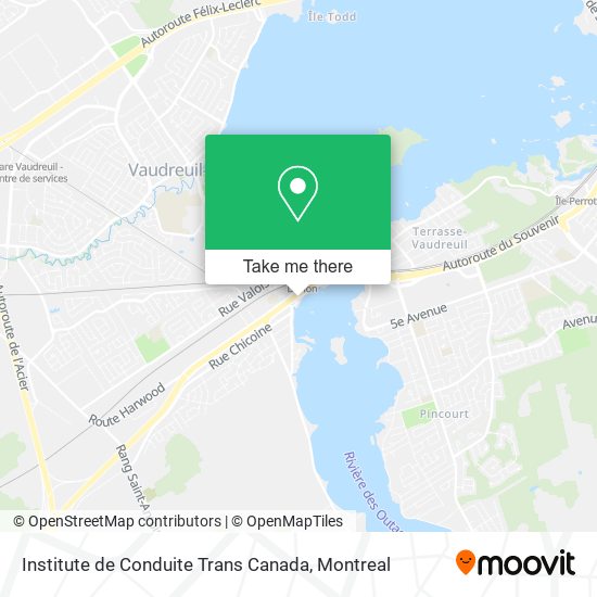 Institute de Conduite Trans Canada map